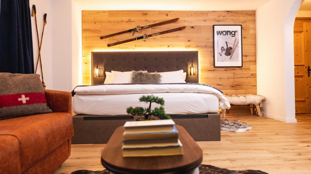 Wunderstay Alpine 16 Chic Studio Central Location Klosters Exterior foto